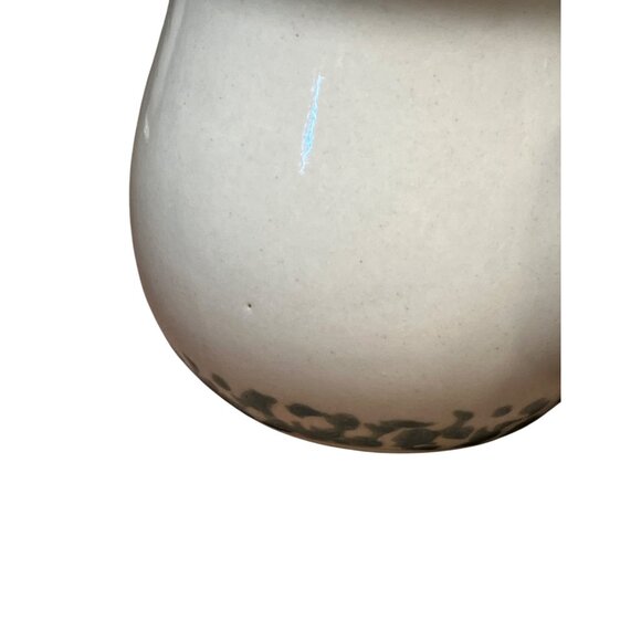 VINTAGE POTTERY GREEN SPONGE DESIGN ON TOP RED APPLE SALT AND PEPPER SHAKERS - Picture 9 of 12